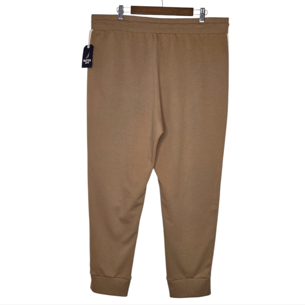 Nautica Tan Side-Stripped Jogger Pants Size XL - Picture 3 of 8